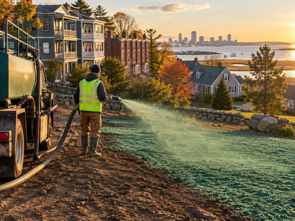 Construction Site Hydroseeding in Boston, MA