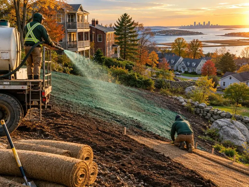 Erosion Control & Slope Seeding in Boston, MA